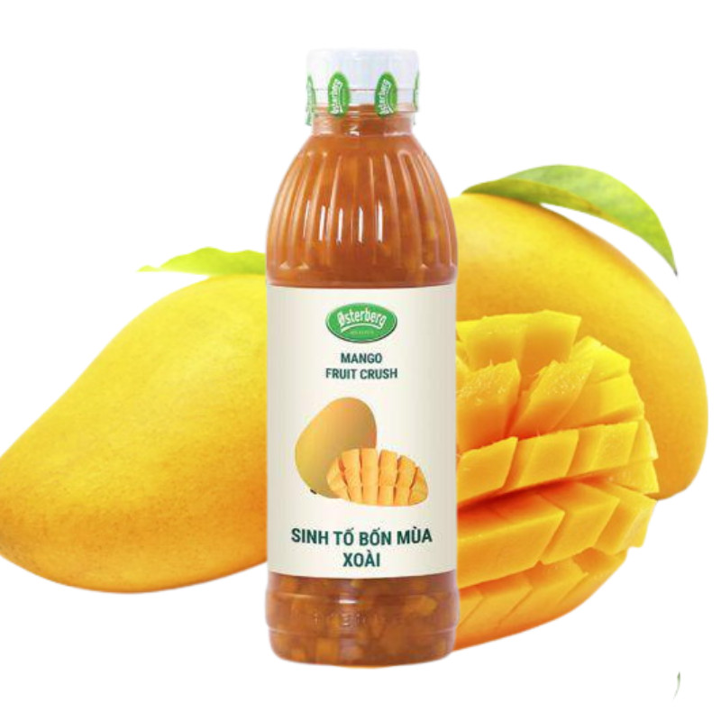 Sinh Tố Trái Cây Bốn Mùa Osterberg Đủ Hương Vị Chai 1L, Thơm Ngon Cho Ly Trà Trái Cây Chuẩn Vị