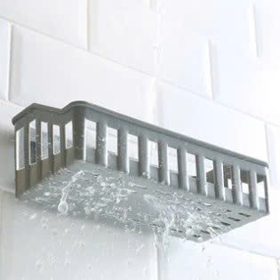KỆ NHỰA DÁN TƯỜNG ĐỂ ĐỒ NHÀ TẮM - GIÁ ĐỂ ĐỒ NHÀ BẾP DẠNG ĐAN LƯỚI TIỆN LỢI Gia dụng TC 256