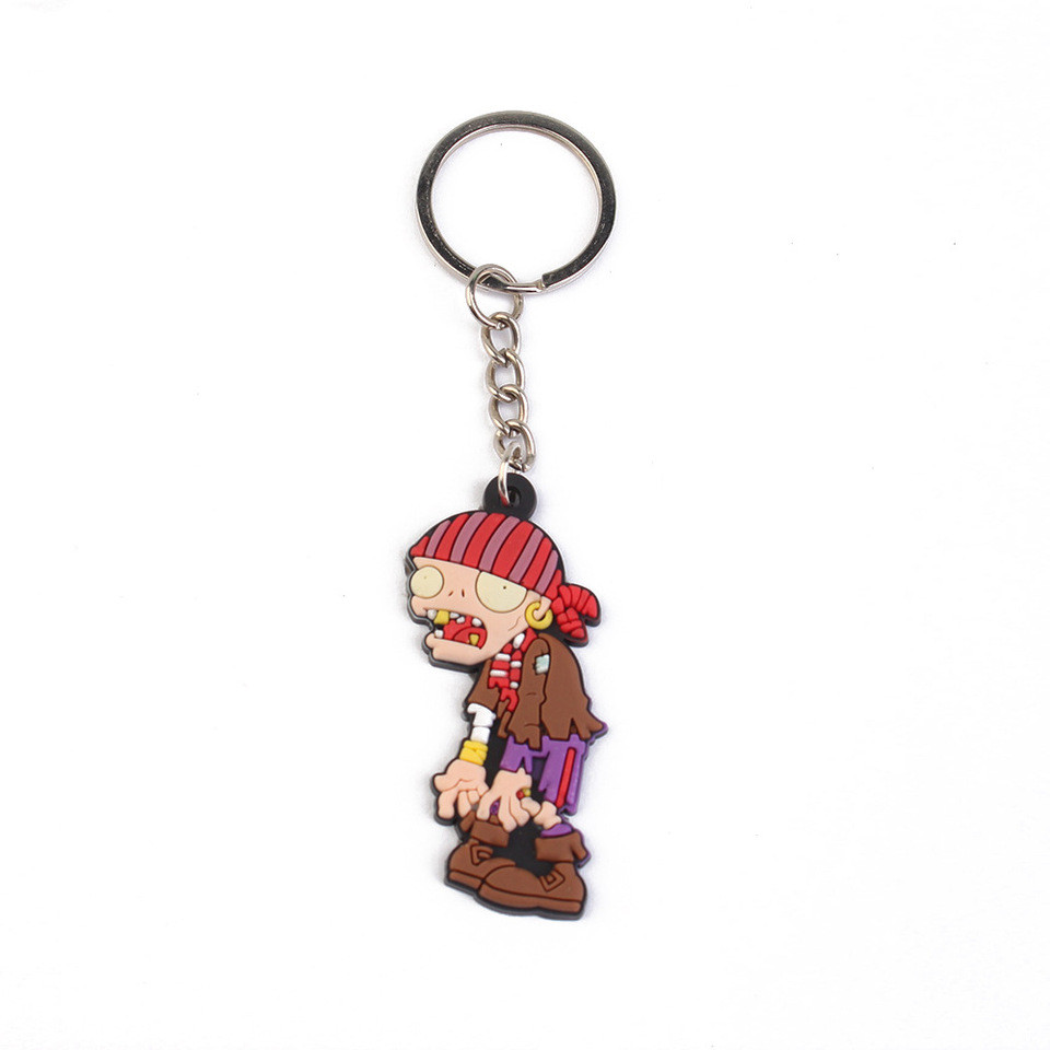 Plants Vs. Zombies Cartoon Anime Series Unisex PVC Keychains, Backpack Keychains, Car Decoration Products, Birthday Gift