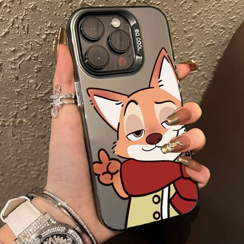 Dành Cho Vivo V60 V50 Lite V40 V30 V29 V27 V25 V23 Pro V29E V27E V25E V23E Zootopias Cặp Đôi Dễ Thương Nick Matte Vỏ Điện Thoại Chống Sốc