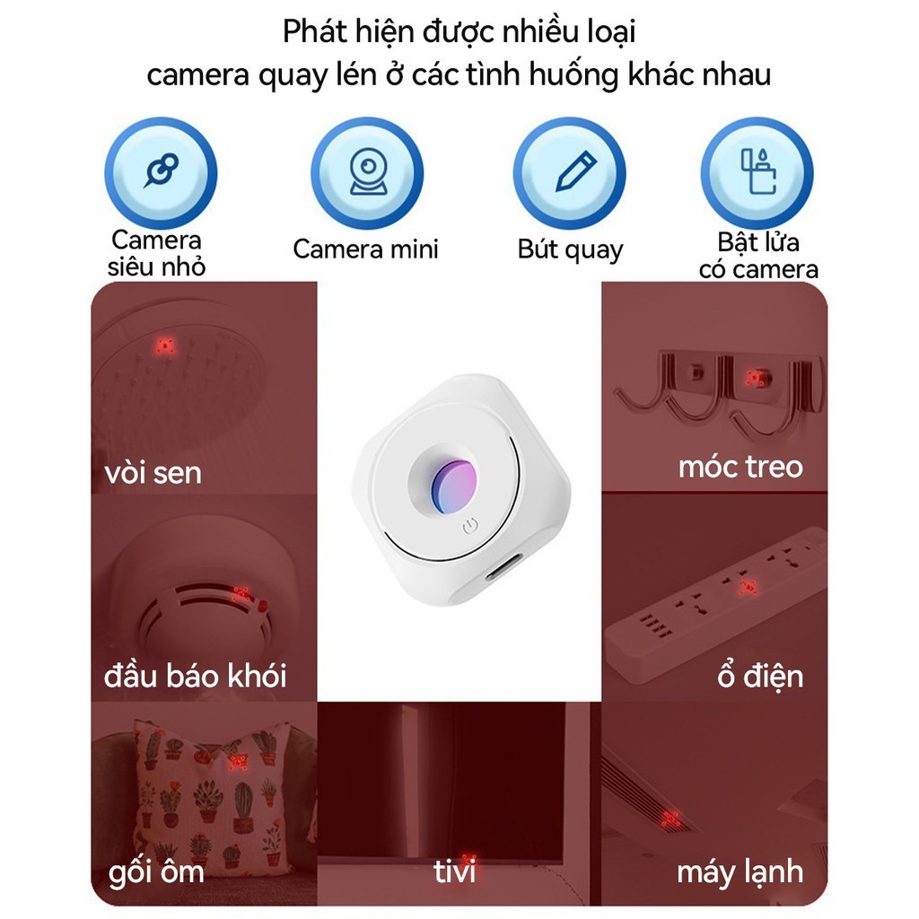 Máy dò ống kính ẩn: bảo vệ an ninh, phát hiện camera trộm nhìn