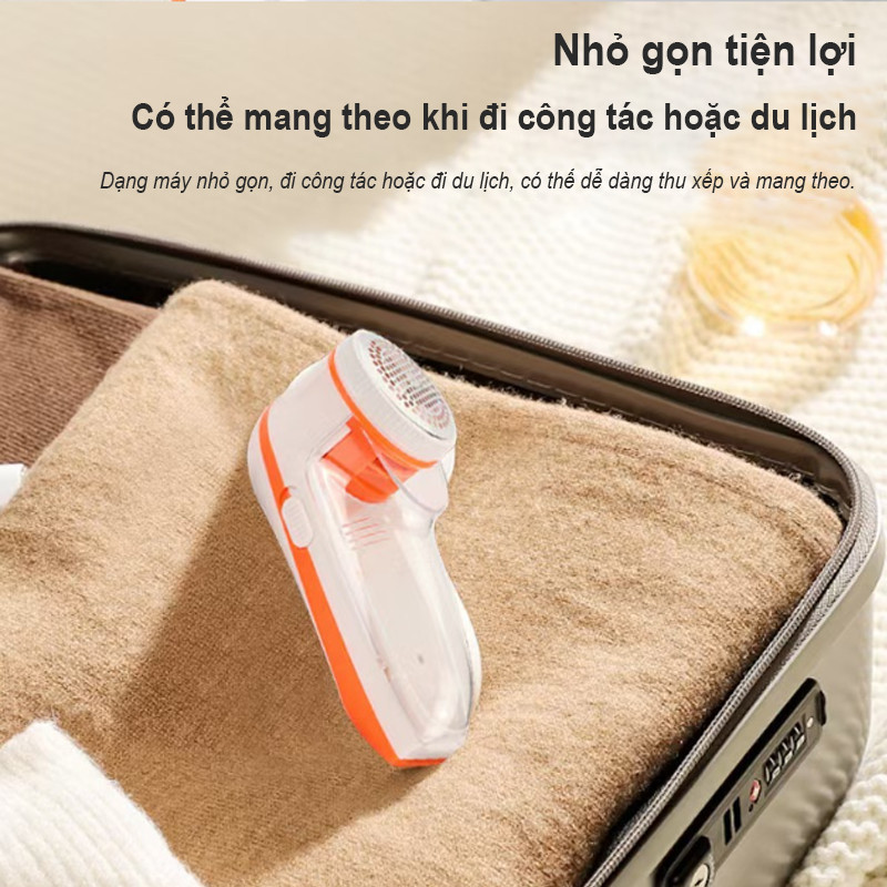 Máy Cắt Lông Xù Quần Áo Mini Cầm Tay - Siêu Bén & Bền, Cắt Xơ Vải Hiệu Quả, Tiện Dụng Cho Mọi Gia Đình