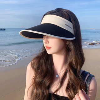 Mũ nữ vinyl phong cách mới với viền rỗng, bảo vệ khỏi nắng và tia UV, lý tưởng cho mùa hè
