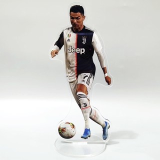 Mô hình nhân vật cầu thủ bóng đá Ronaldo Beckham Messi Mbappe Haaland bằng nhựa acrylic mới in 2 mặt-ĐH