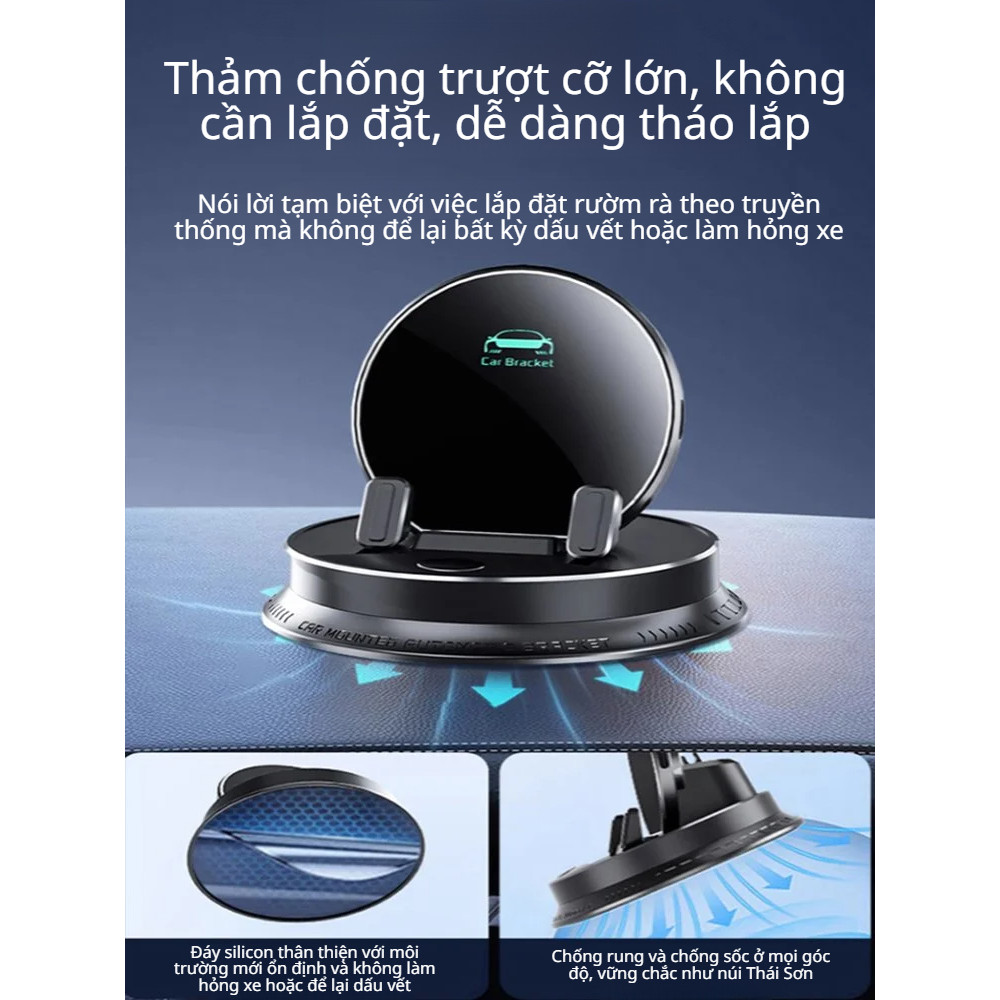 Giá đỡ điện thoại đa năng/giá đỡ điện thoại trên xe hơi/giá đỡ điện thoại chống trượt có thể điều chỉnh 360°/giá đỡ điện thoại an toàn khi lái xe/giá đở điện thoại ô tô