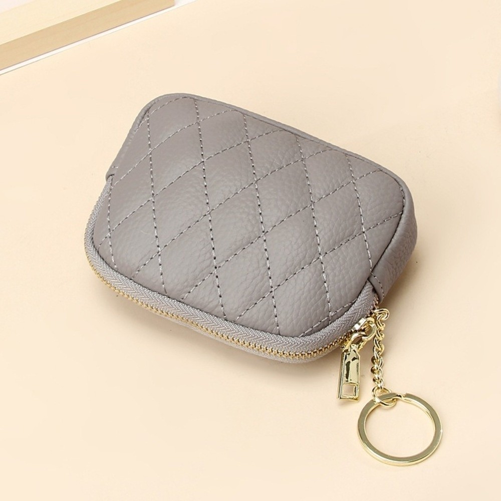 [Vận chuyển nhanh] Ví đựng tiền xu Mini SIMPLEAID, Ví dây kéo thông thường bằng da PU, Chìa khóa ô tô di động đa năng