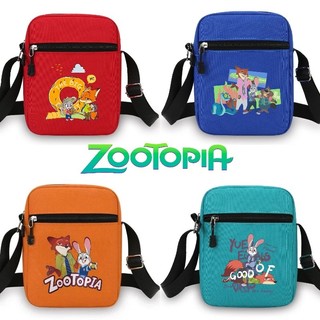 Zootopia Túi Đeo Vai Thời Trang Nhỏ Vuông Túi Đeo Ngang Túi Vải Trẻ Em Quà Tặng Sinh Nhật Du Lịch Đa Năng