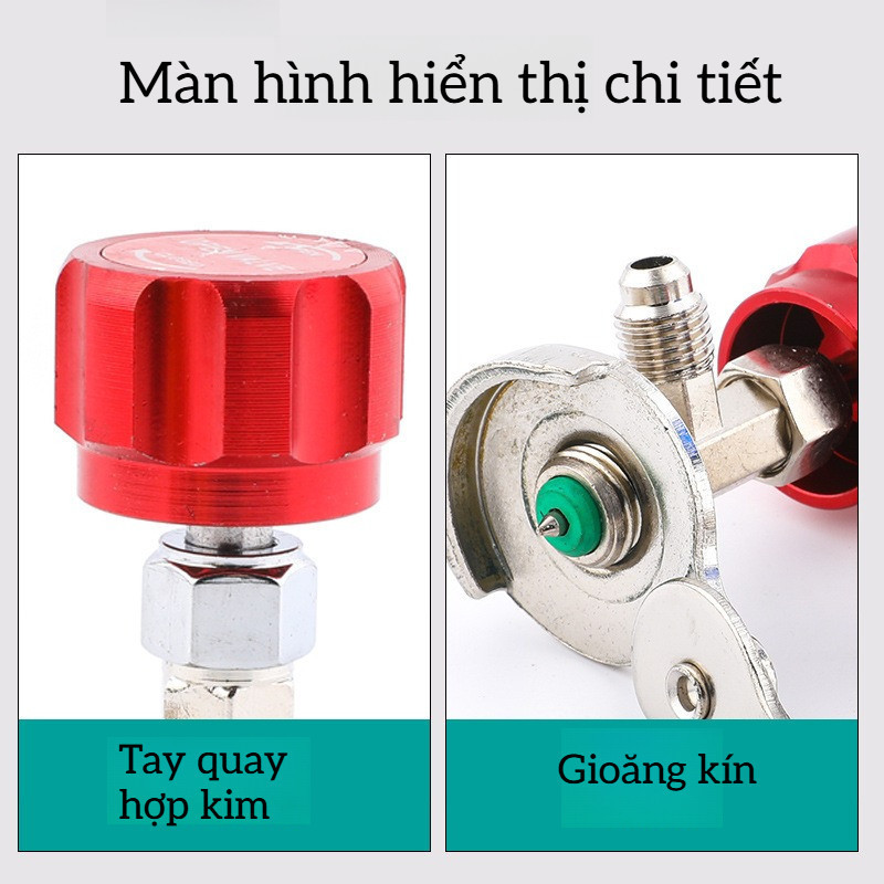 Cặp Van Nạp Ga Điều Hòa Ô Tô - Bao Gồm Van Cao Áp & Hạ Áp, Đầu Ráp Nối Nhanh, Sửa Chữa Hệ Thống Làm Mát Xe Hơi