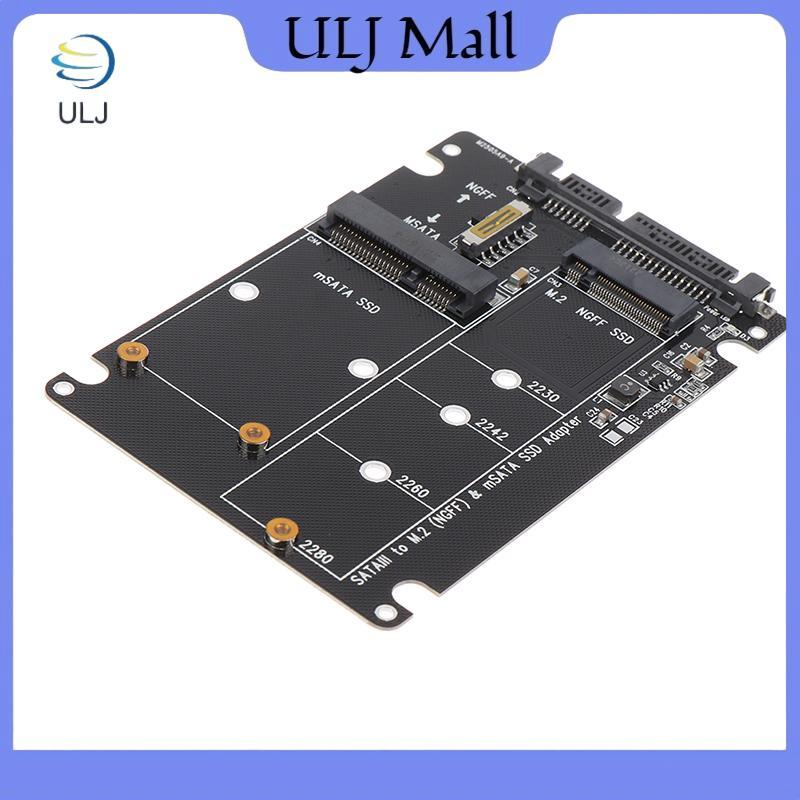 ULJ NGFF Sang SATA 3 Vỏ HDD gắn ngoài MSATA SSD Adapter M.2 SATA Giao thức Adapter Board.