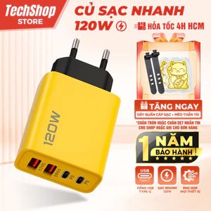 Củ Sạc Nhanh 120W PD Type-C, Sạc Nhanh Cho Điện Thoại, Tương Thích Nhiều Thiết Bị