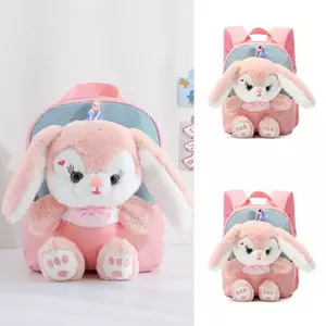 Ba Lô Trẻ Em Dễ Thương Mẫu Giáo Bé Thỏ Ba Lô Cô Gái Công Chúa Sang Trọng Du Lịch Búp Bê Đi Học Túi 3