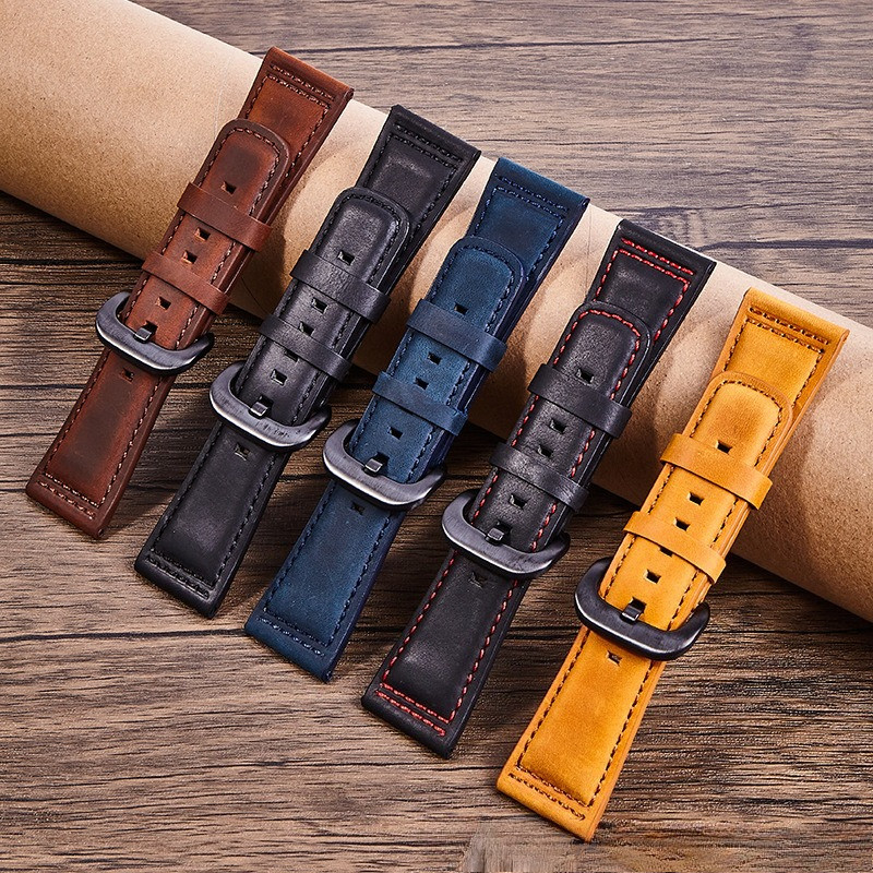 Cho Bảy Thứ Sáu 28 Mm Vintage Matte Da Bò Dây Đeo Đồng Hồ Sevenfriday Nam Dây Đeo Đồng Hồ Vòng Tay Thay Thế