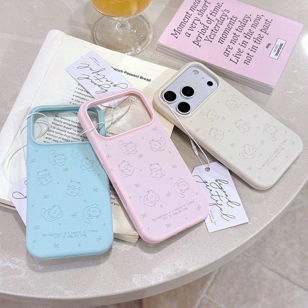 Ốp điện thoại silicon lỏng toàn màn hình cho mèo cho iPhone 17 Pro Max 17 Air 16 Plus 15 14 13 12 11 Vỏ bảo vệ chống sốc