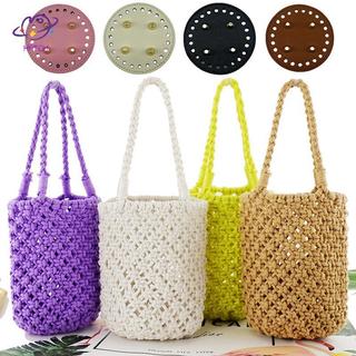 HFTOY Đáy Tròn Cho Túi Dệt Kim Da PU Đế Túi Phụ Kiện Handmade Đáy DIY Móc Miếng Lót Túi Da Dệt Đáy ~