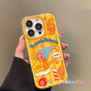 Ốp Lưng IPhone 15 11 17 16 13 14 12 PRO Max 17AIR X XR XS MAX 7 8 Plus SE 2022 Bìa mềm từ tính Twinkle Matte hoạt hình