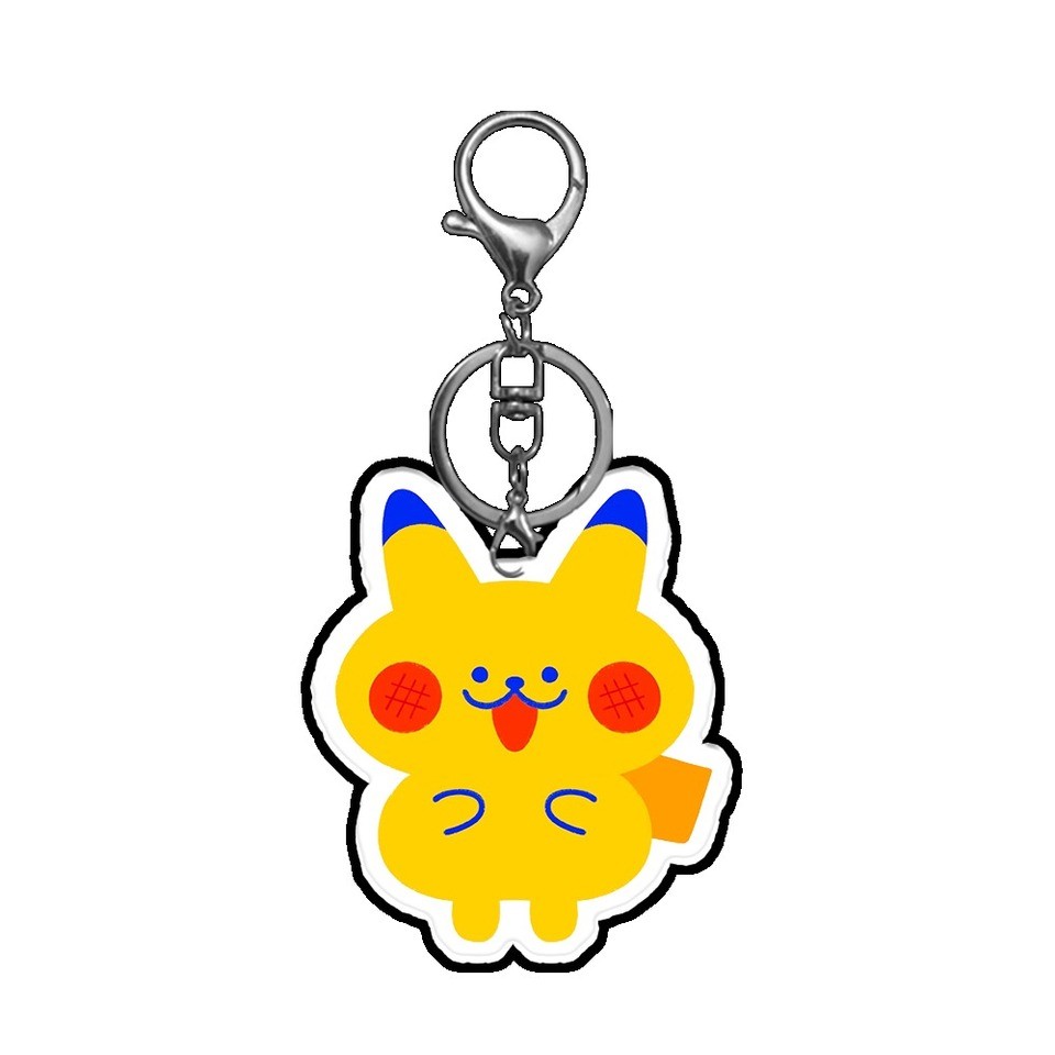 Diy Custom Clefairy Togepi Wooper Q Version Acrylic Keychain Cute Cartoons Backpack Pendant Accessories Creative Holid