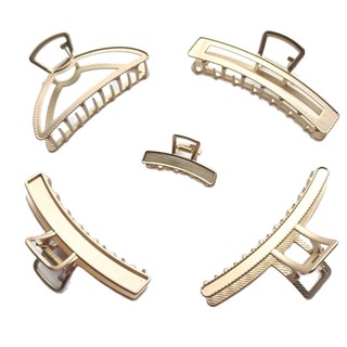 Kẹp Tóc Lưỡi Liềm Cong Phong Cách Trung Quốc, DIY Ngọc Lục Bảo Filigree Dot - Phụ Kiện Tóc JYNE