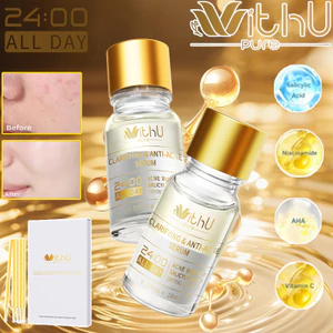 WithUpure Ngăn Ngừa & Hỗ Trợ Giảm Mụn Serum 10ml + 30 Que Tăm Bông, Bộ Sản Phẩm Chăm Sóc Da