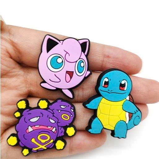 Set 12 Sticker/ Charm gắn dép POKEMON 2- siêu đáng yêu