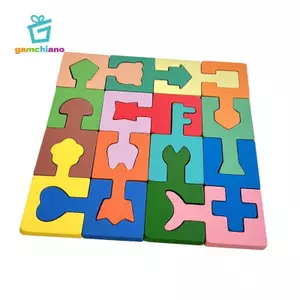 Gamchiano Đồ Chơi Xếp Hình Bằng Gỗ Kỹ Năng Vận Động Tinh Tế Ghép Hình Học Cho Trẻ Em 3 4 5 Tuổi Quà Tặng Sinh Nhật