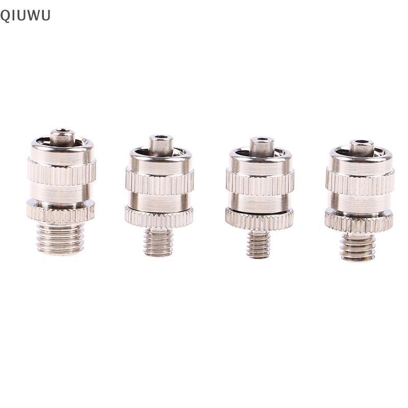 QIUWU M4 M5 M6 M8 Vít Ren Mạ Đồng Kim Loại Luer Lo Adapter.
