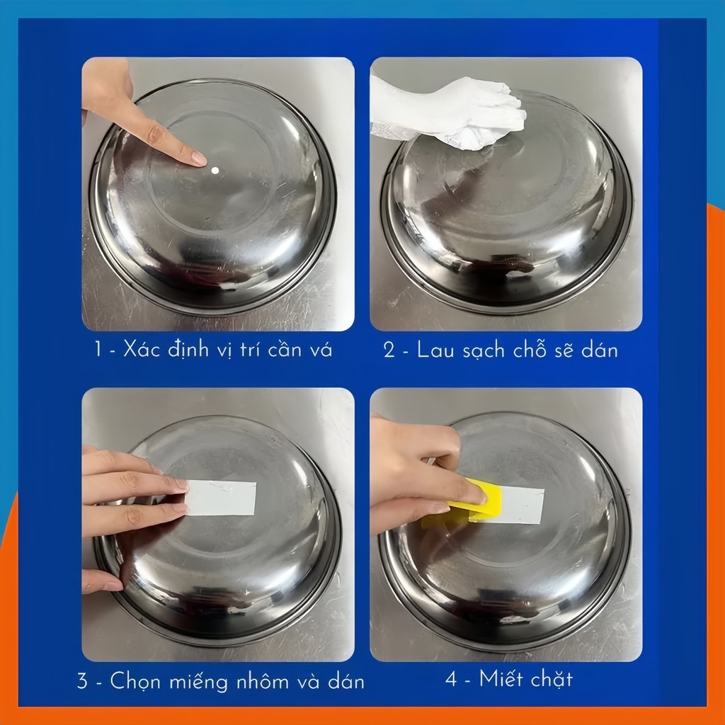Miếng Dán Nhôm Chịu Nhiệt Cao Vá Thau, Nồi, Chảo - FE123