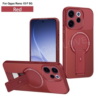 Ốp Điện Thoại Cho Oppo Reno15 F Reno 15 F FS Pro Max 15F 15FS 12 13 14 Pro 5G 4G 2026 Giá Đỡ Da Từ Tính Vỏ Điện Thoại Chống Sốc Ốp Lưng Cứng