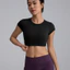 Thể Thao Top Khỏa Thân Yoga Lớn Mở Lưng Nhanh Khô Chặt Chạy Ngoài Trời Với Áo Thun Thể Dục