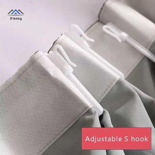 ELBBKG 10 Chiếc Rèm Treo Móc Nhẫn Cửa Sổ Nhựa Trắng Rèm Móc Cho Nhà Văn Phòng Rèm Phụ Kiện 7cm / 8.5cm Mới