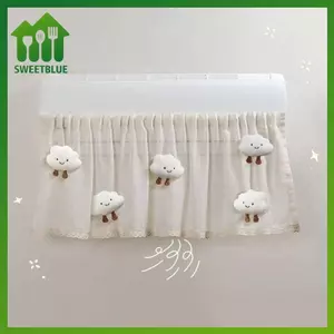SWEET Chống gián tiếp Thổi Điều Hòa Không Khí Bộ Kính Chắn Gió Chống Bụi Dễ Thương Hướng Dẫn Gió Rèm Không Đục Lỗ Có Thể Thu Vào n