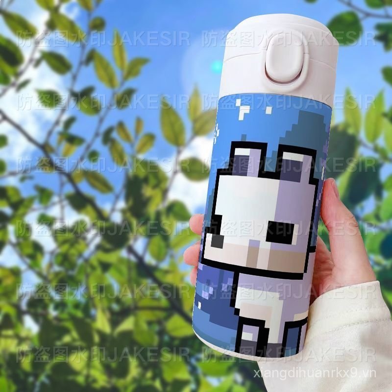 Trò chơi Minecraft Ngoại vi Thermos Cup Công suất lớn Cốc nước di động Ấm siêu tốc bằng thép không gỉ Quà tặng sinh nhật