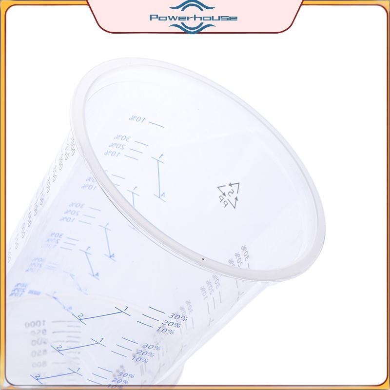 POWER 10 Chiếc Cốc Trộn Sơn Hiệu Chỉnh Cốc Trộn Sơn Nhựa 1000Ml Chậu Trộn Để Trộn Chính Xác Sơn Và Chất Lỏng.