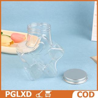 Hình ngôi sao nhựa lưu trữ Jar miệng rộng tái sử dụng thực phẩm Cookie container với nắp