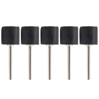 GAIL 10 Cái / bộ Bộ vòng tròn giấy nhám, Mandrels chà nhám 1 / 8 inch cao su, 6.35 / 9.5 / 12.7mm Máy mài trống Rod Dụng cụ mài mòn