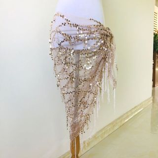 Bụng Khiêu Vũ Eo Dây Xích Hông - Khăn Váy Phong Cách Mới Thắt Lưng Mông Gợi Cảm