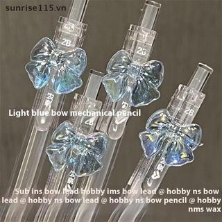 SSVN 1 / 4 CÁI 0.5 / 0.7mm 2B Đổ lại bút chì tự động dễ thương Kawaii Màu trong suốt Nơ Bút chì cơ khí Trường học Đồ dùng văn phòng Văn phòng phẩm.
