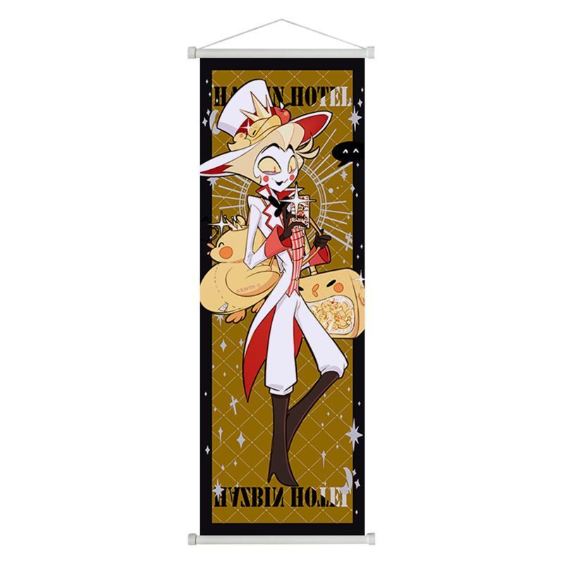 Hell Inn Hazbin Khách sạn Tranh Cuộn Poster Anime Vải Tranh Treo Tường Trang Trí Nội Thất Tranh Có Thể 26.2.25