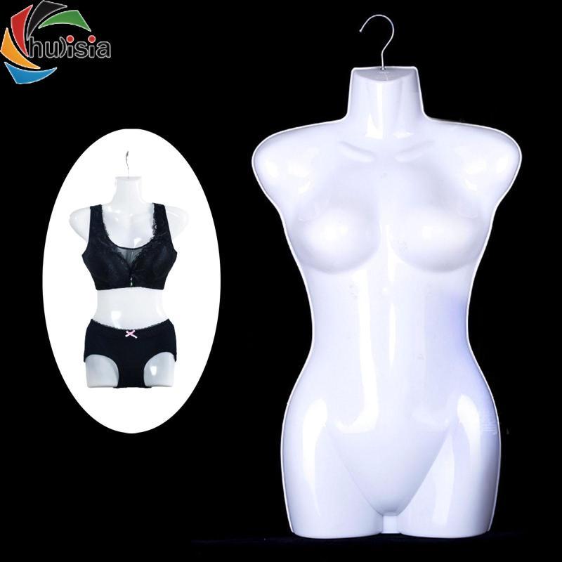 Chalisia Treo Ma-nơ-canh Cơ Thể Nữ Torso Mẫu Chống Đỡ, Móc Treo Ma-nơ-canh Hiển Thị Trang Phục, Bộ Đồ Ngủ, Trang Trọng, Quần Áo Bơi