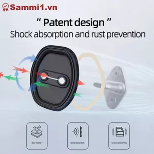 ZK 4 Cửa Ô Tô Tắt Tiếng Giảm Chấn Đệm Silicon Khóa Cửa Khóa Cửa Ô Tô Chống Va Chạm Vỏ Bảo Vệ VN