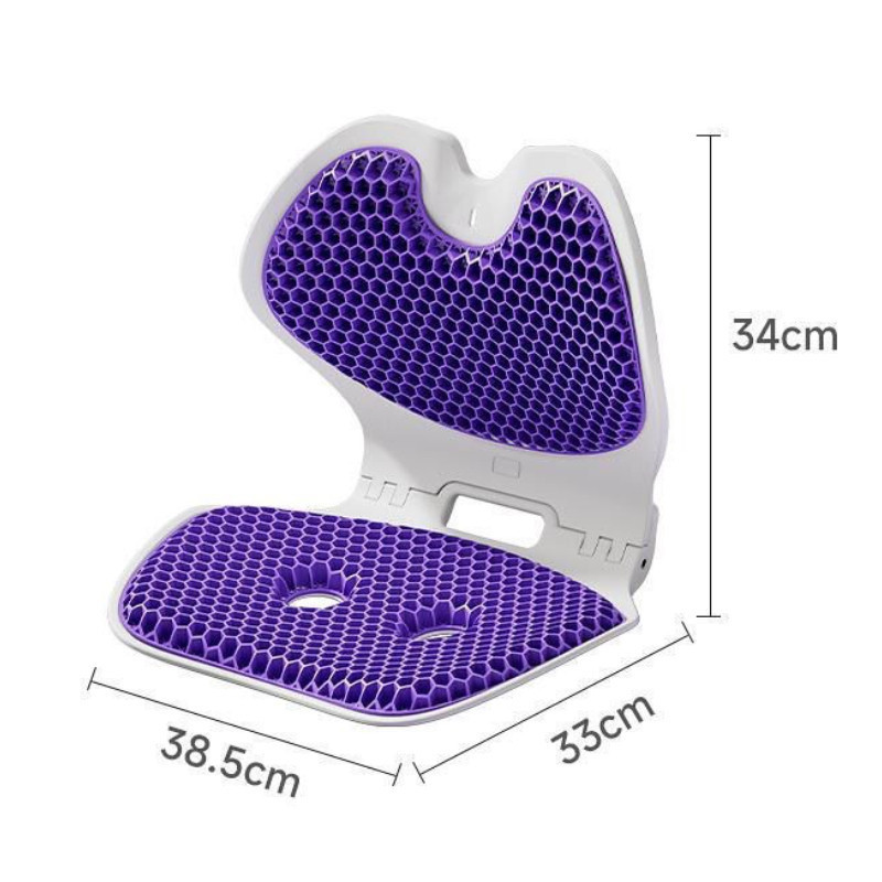 Ghế Chỉnh Dáng Công Thái Học Gấp Gọn Cao Cấp, Đệm Silicon Tổ Ong, Hỗ Trợ Xương Sống, Phù Hợp Dân Văn Phòng, Mẹ Bầu