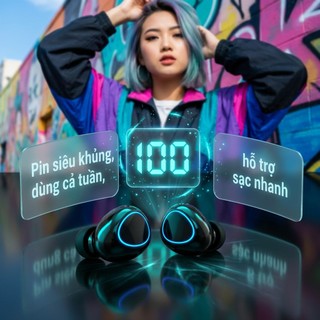 Tai Nghe M25 Bluetooth V5.3 Kết Nối Tốt Hơn, Tiếng Ồn Giảm Thiểu Và Thời Gian Sử Dụng 6 Giờ