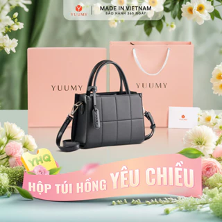 Bộ hộp quà YUUMY (Túi đeo chéo nữ YUUMY YN250 + Hộp quà YHQ2 + Túi giấy YTG2 + Túi rút BVR3838 + Thiệp cảm ơn YBT1)