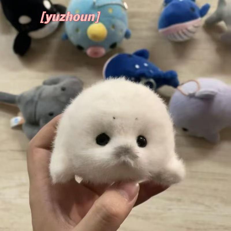 [yuzhoun] Búp bê con dấu dễ thương Mặt dây chuyền đồ chơi sang trọng Mô phỏng Đồ chơi đại dương Con dấu lưu niệm Mặt dây chuyền Quà tặng Túi búp bê Mặt dây chuyền