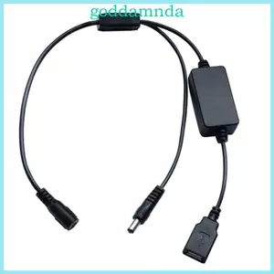 Bộ chuyển đổi nguồn đa năng GODD 5 5x2 1mm đến 5 5x2 1mm Cáp USB Nguồn điện Phích cắm
