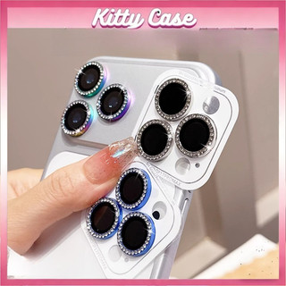 Phim bảo vệ ống kính máy ảnh iPhone 11 13 16 17 15 14 12 XR Pro Max Shiny Diamond Rhinestone Lens Nhiều màu để lựa chọn