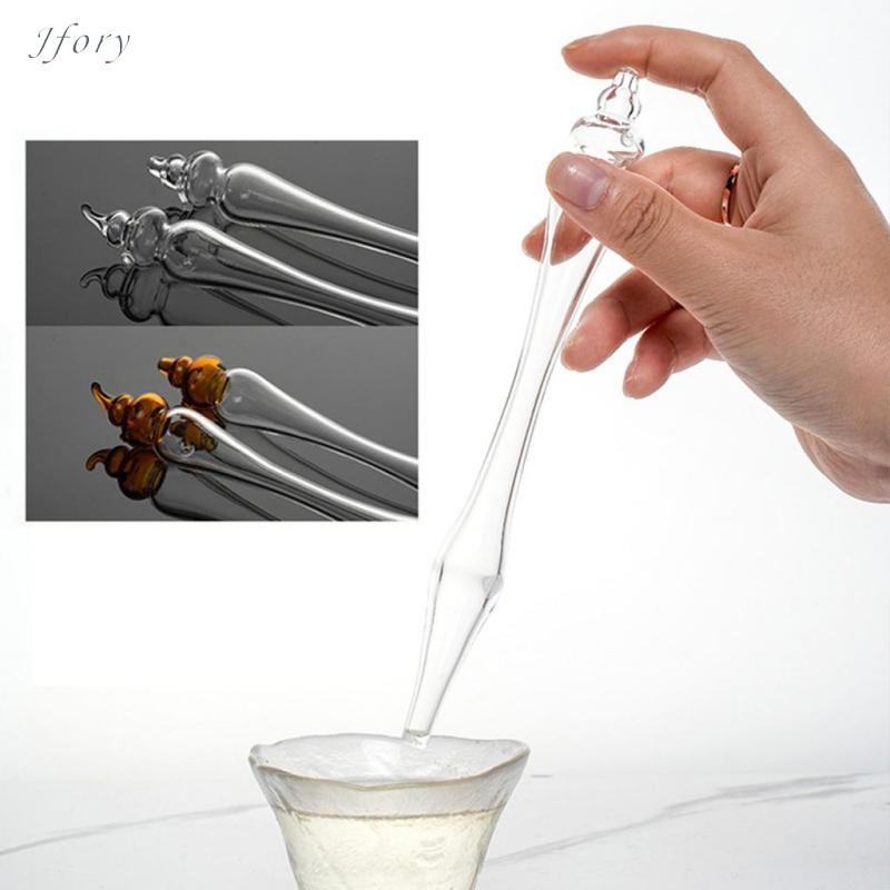 Jfory Ống nhỏ giọt nước Whisky, Pipet nếm thử, Nhỏ gọn, Quà tặng, Dụng cụ Pipet thủy tinh dày