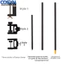 <cosyh>Camping Table Clip Stainless Steel Parts Compact Storage Rack Portable Clamp