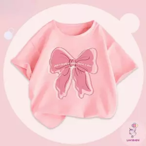 xinh xắn bé gái 2026 thun mới em Áo mềm cotton thở thở Mịn