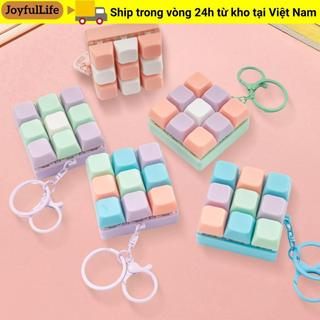 JOYFULLIFE 9 Bàn Phím Chìa Khóa Đồ Chơi, Giảm Căng Thẳng Chống Căng Thẳng Ngón Tay Bàn Phím Trò Chơi Móc Khóa, Quà Tặng Nút DIY Keycap Fidget Giải Nén Túi Sáng Tạo Mặt Dây Chuyền Bé Trai Bé Gái