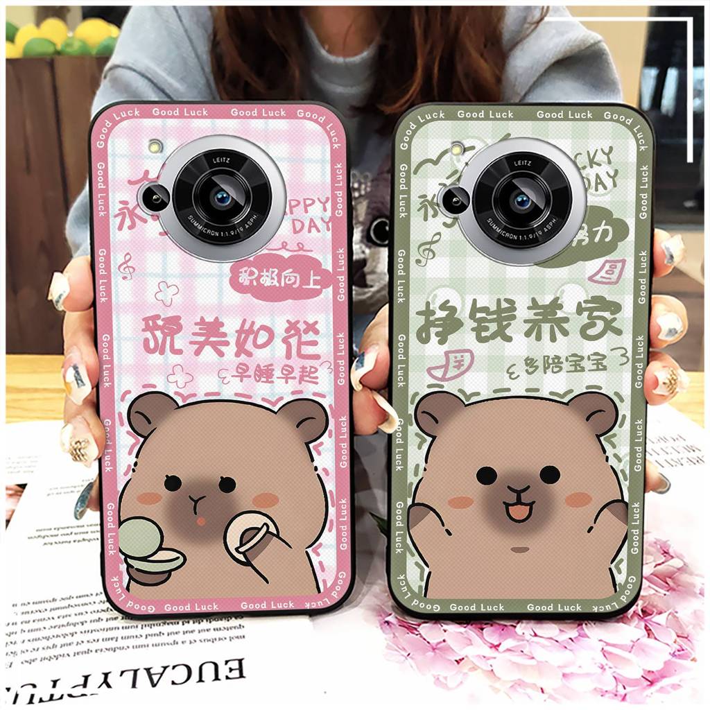Ốp lưng silicon TPU mềm Sharp Aquos R7 / SH-52C, bọc toàn bộ, chống sốc, chống bụi, chống nước, chống va đập, họa tiết hoạt hình graffiti, dễ thương